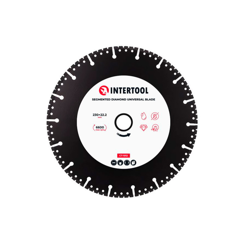 Диск алмазный Intertool 230мм сегмент универсальный (CT-1012)