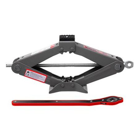 Домкрат механический Intertool 1.5т x 90-370мм ромбовидный с трещоткой (GT0183)