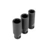 Набор головок ударных Intertool-Storm 17 x 19 x 21мм x 1/4" черные (3шт) (ET-8501)