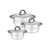 Набор посуды нержавеющий Maestro 1.8 x 2.5 x 3.5л (3шт) (MR-3522-6M-BLACK)