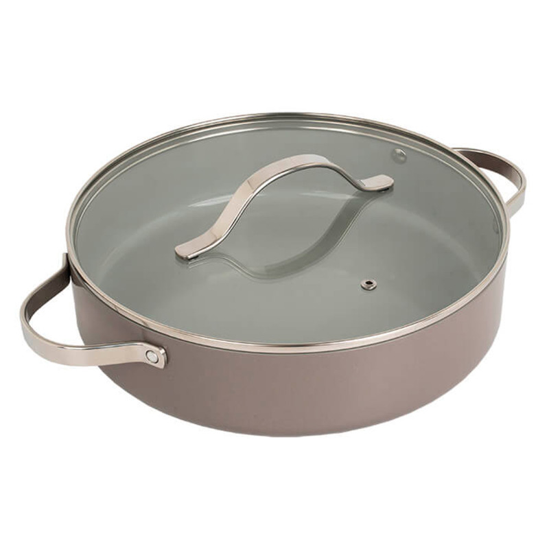 Кастрюля антипригарная Maestro 280мм x 3.9л низкая Ceramic (MR-4009-28S)