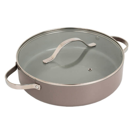 Кастрюля антипригарная Maestro 280мм x 3.9л низкая Ceramic (MR-4009-28S)