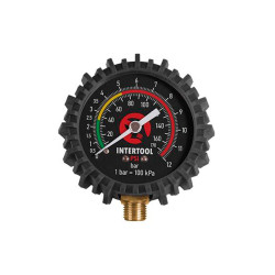 Манометр для пневмопистолета подкачки колес Intertool 1/8" x 63мм x 10бар (PT-0499)