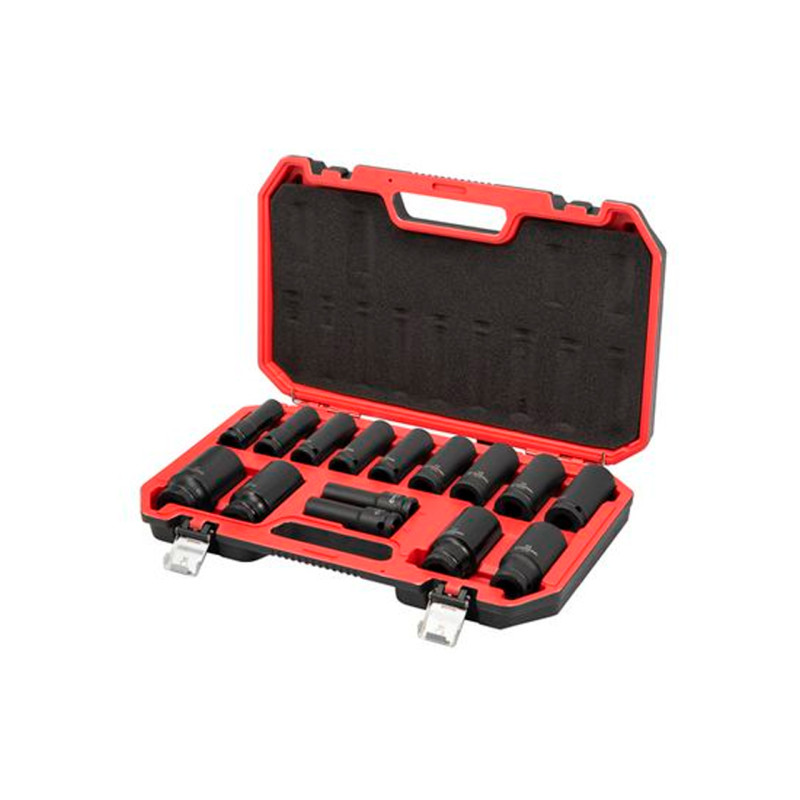 Набор головок ударных Intertool-Storm 1/2" x 10-32мм удлиненные (15шт) (ET-8504)