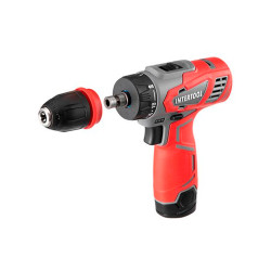 Шуруповерт аккумуляторный Intertool 12В x 1.5Ач Li-Ion DFR (DT-0314)