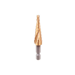 Сверло ступенчатое по металлу Intertool 4-12мм спиральное HEX (SD-5836)