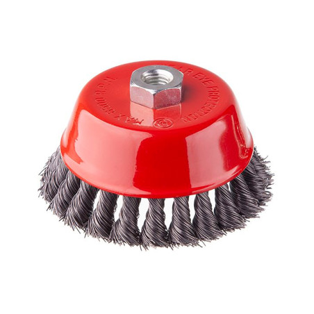 Щетка торцевая Intertool 125 мм плетеная (BT-2125)