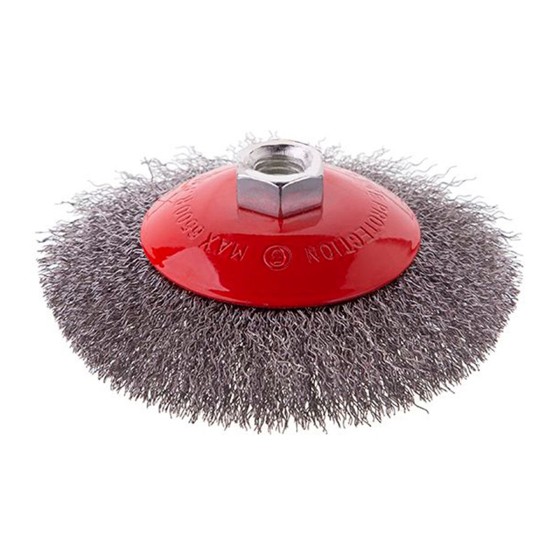 Щетка конусная Intertool 125 мм рифленая (BT-5125)
