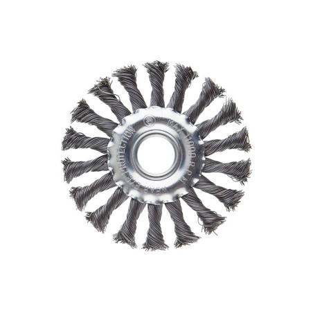 Щетка дисковая Intertool 115 мм плетеная (BT-7115)
