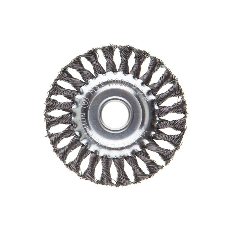 Щетка дисковая Intertool 125 мм плетеная (BT-7125)
