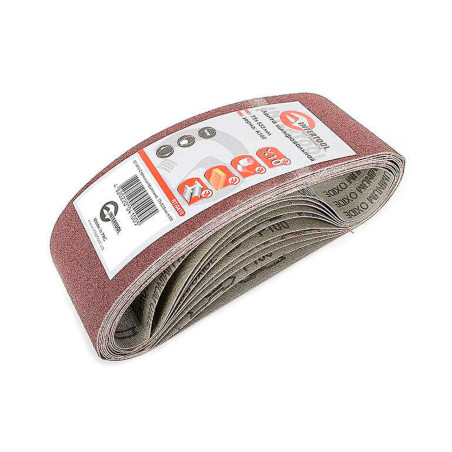Лента шлифовальная Intertool 75 х 533 мм Р100 (10 шт.) (BT-0410)