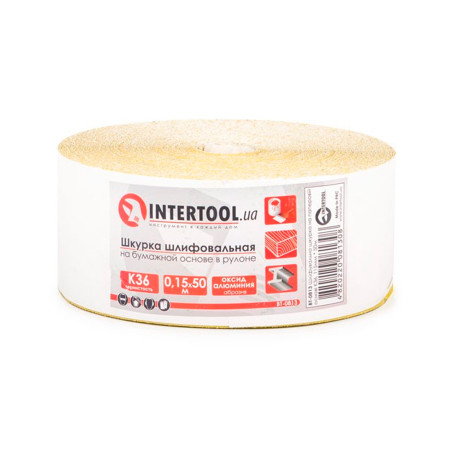Шлифовальная шкурка Intertool 115 мм x 50 м x P36 бумага (BT-0813)
