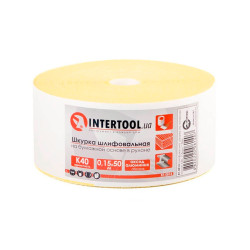 Шлифовальная шкурка Intertool 115 мм x 50 м x P40 бумага (BT-0814)