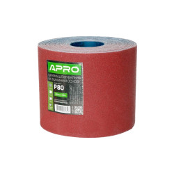 Шлифовальная шкурка Apro 200 мм x 50 м x P80 тканевая (828144)