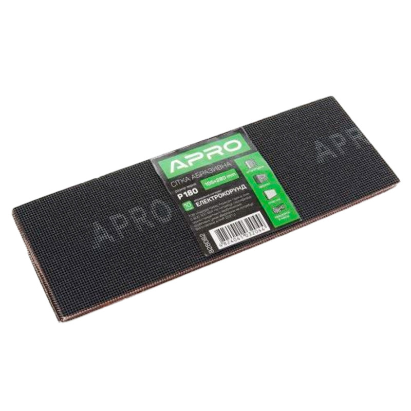 Сетка абразивная Apro 105 x 280 мм x Р180 (10 шт.) (828082)