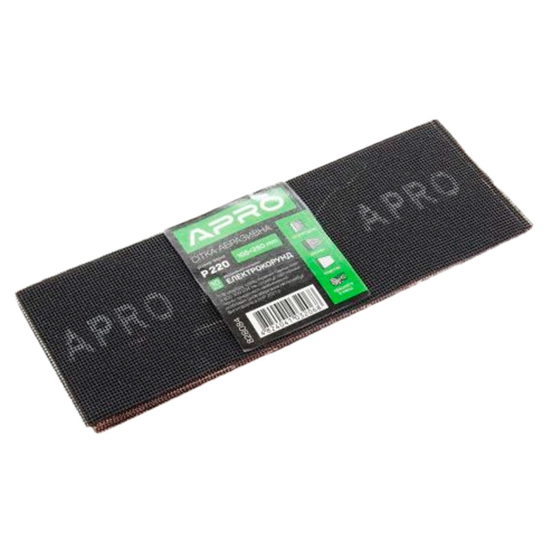 Сетка абразивная Apro 105 x 280 мм x Р220 (10 шт.) (828084)