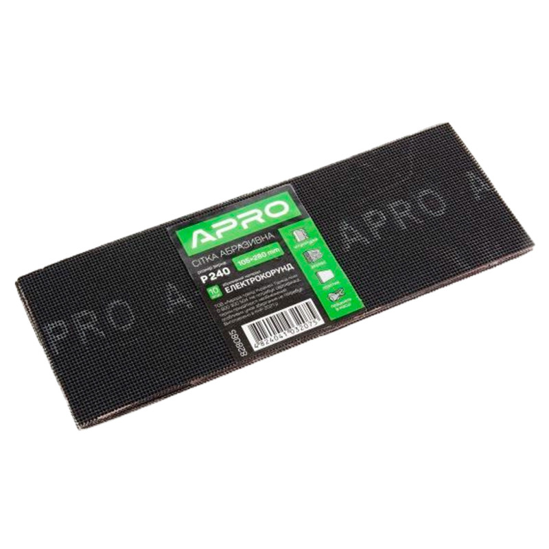 Сетка абразивная Apro 105 x 280 мм x Р240 (10 шт.) (828085)