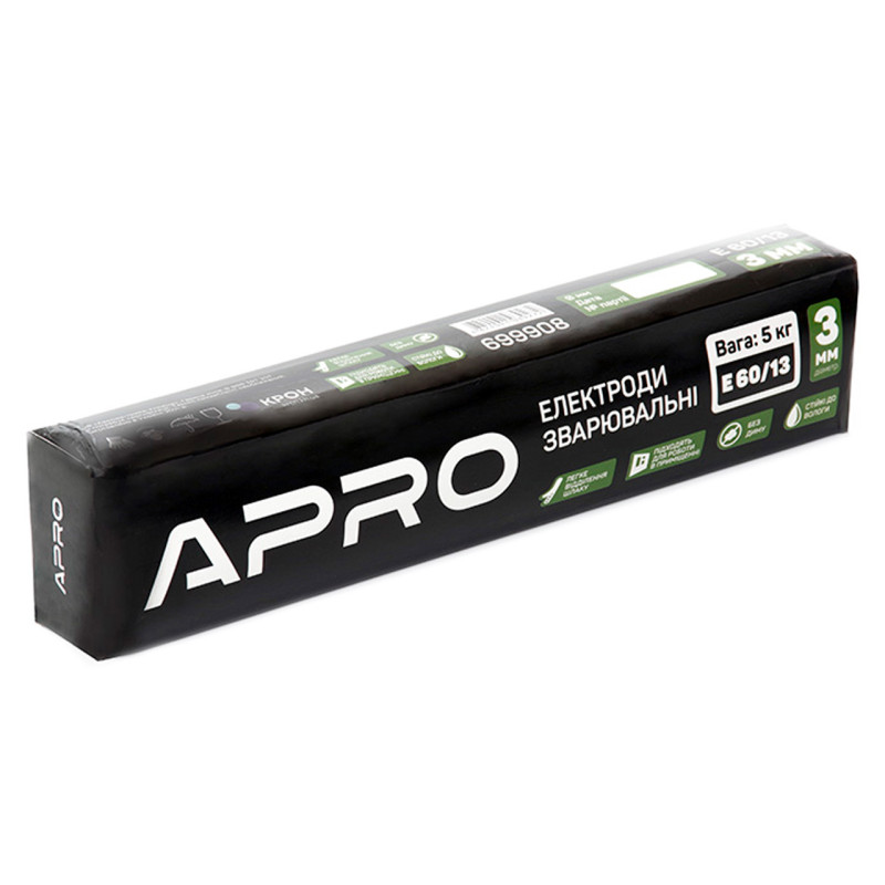 Электроды сварочные Apro 3 мм x 5 кг Е 60/13 (699908)