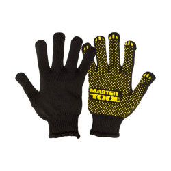 Перчатка Mastertool 60/40% x 58г x 10" черная (83-0309) (10 шт.)