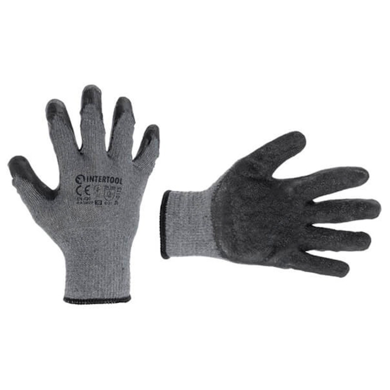 Перчатка Intertool латексная вспененная 10" (SP-0115) (12 шт.)