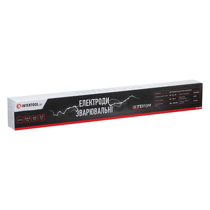 Электроды сварочные Intertool-Storm 4мм x 2.5кг 6013 (EW-2540)