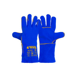 Перчатка Mastertool крага замшевая 14" x 350мм синяя (83-0707)