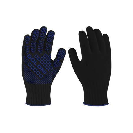 Перчатка Doloni котон 10" черная 10шт (4418) (10 шт.)