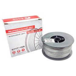 Проволка сварочная Edon 0.8мм x 1кг c флюсом (FLUS-0.8-1kg)