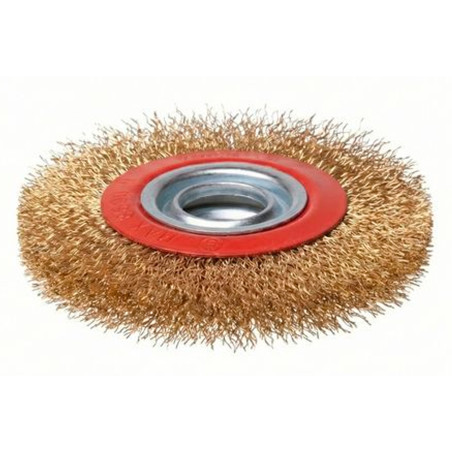 Щетка дисковая Intertool 200 x 32мм рифленая латунь (BT-6201)