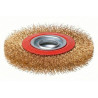 Щетка дисковая Intertool 200 x 32мм рифленая латунь (BT-6201)