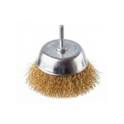 Щетка торцевая Intertool 100мм x 1/4" рифленая латунь (BT-9101)