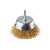 Щетка торцевая Intertool 100мм x 1/4" рифленая латунь (BT-9101)